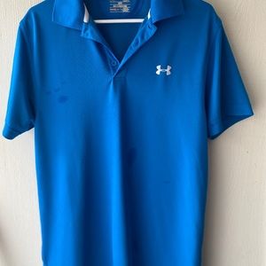 Under Armour short sleeve heat gear polo shirt.